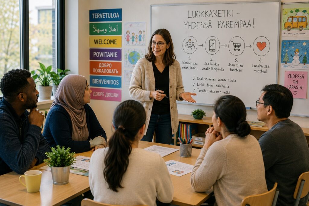 monikulttuurisen luokan varainkeruuseen